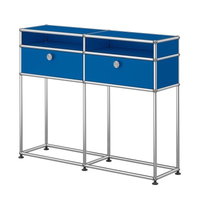 Consola USM Haller, azul genciana Consola USM Haller, azul genciana