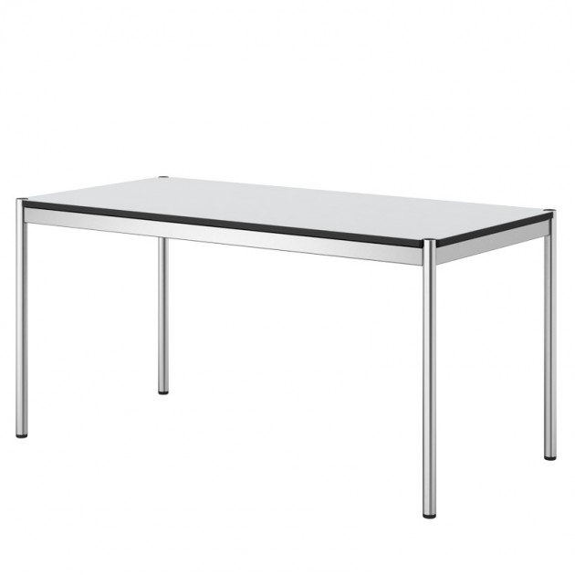 Mesa USM Haller tablero resina sintética gris perla 150 cm de USM