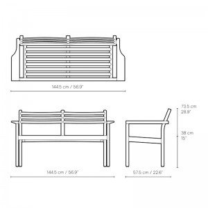 Medidas AH701 de Carl Hansen