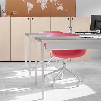 Chaise pivotante réglable Bai avec Ondarretaroues