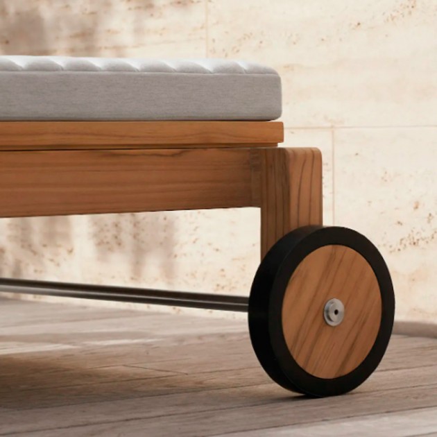 Imagen detalle rueda tumbona AH604 de Carl Hansen