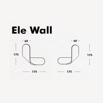 Perchero Ele Wall pared Ondarreta Perchero Ele Wall pared Ondarreta