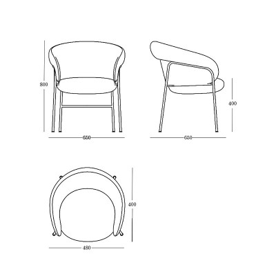 Ginger Ondarreta chair with 4 feet