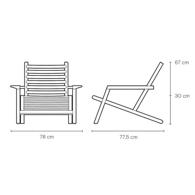 Medidas AH603 Deck Chair - Carl Hansen Medidas AH603 Deck Chair - Carl Hansen