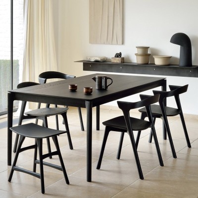 Taburete bajo Osso Roble Blackstone - Ethnicraft Taburete bajo Osso Roble Blackstone - Ethnicraft