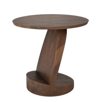 Mesa auxiliar Oblic teca marrón de Ethnicraft