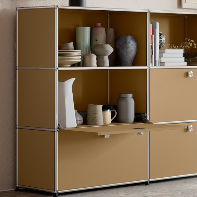 Imagen ambientada mueble modular USM Haller color beige de USM