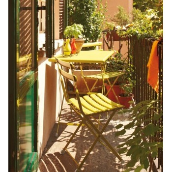 Arc en ciel Emu pack 2 outdoor chairs and table