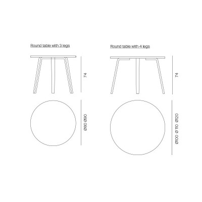 Mobles 114, Round Grace Table Mobles 114, Round Grace Table