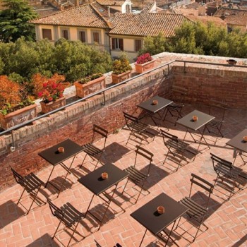 Arc en ciel Emu pack 2 outdoor chairs and table