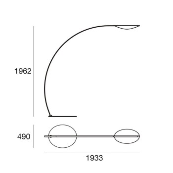 Stilnovo, Lampadaire Diphy Stilnovo, Lampadaire Diphy