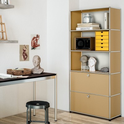 Imagen ambientada librería modular USM Haller de USM Imagen ambientada librería modular USM Haller de USM