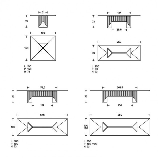 Mesa Maestro Acerbis design medidas