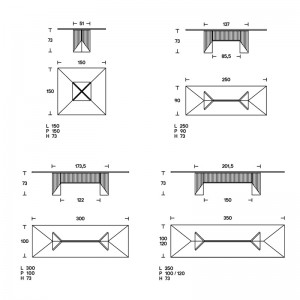 Mesa Maestro Acerbis design medidas