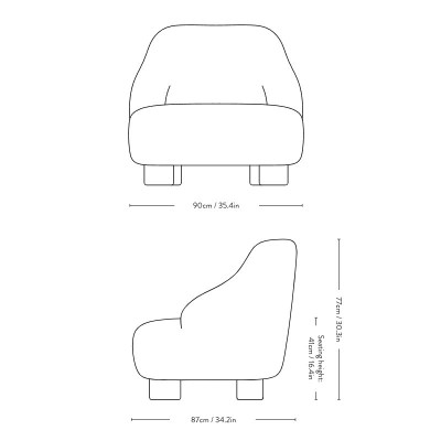 &tradition, Fauteuil Margas LC1 &tradition, Fauteuil Margas LC1