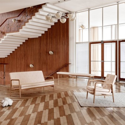 Imagen ambientada hotel sofá VLA77 Foyer Series de Carl Hansen Imagen ambientada hotel sofá VLA77 Foyer Series de Carl Hansen