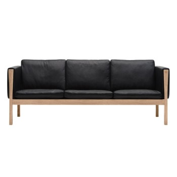 Frente Sofá CH163 estructura roble aceite tapizado piel thor301 de Carl Hansen Frente Sofá CH163 estructura roble aceite tapizado piel thor301 de Carl Hansen