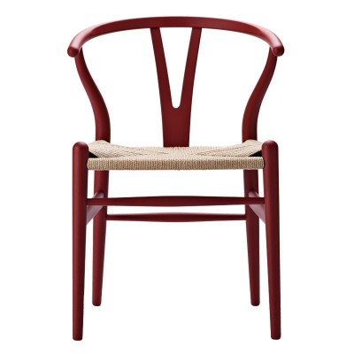 Silla Wishbone CH24 de Carl Hansen edición especial Soft color Red Brown Silla Wishbone CH24 de Carl Hansen edición especial Soft color Red Brown