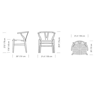 Silla CH24 Wishbone IC Colors de Carl Hansen