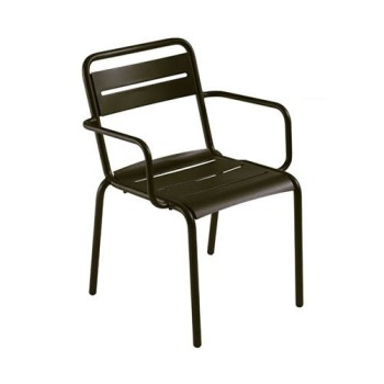 Star silla exterior con brazos diseño Emu Star silla exterior con brazos diseño Emu