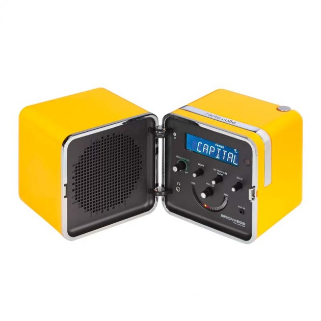 Radio.cubo 50º Brionvega amarillo