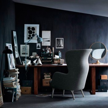 Fauteuil RO avec pieds en bois Fritz Hansen Fauteuil RO avec pieds en bois Fritz Hansen