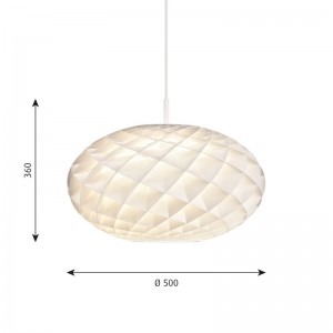 Medidas Lámpara Patera oval de Louis Poulsen