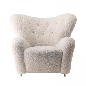 The Tired Man Lounge Chair, Sheepskin - Audo Copenhagen