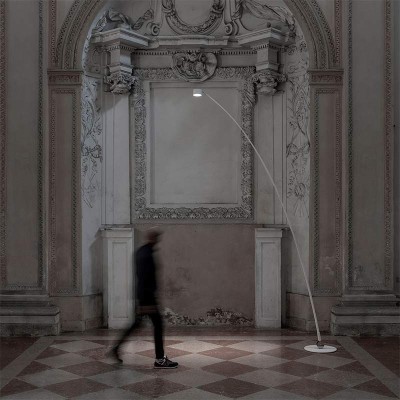 Lámpara Sampei blanca ambientada Davide Groppi Lámpara Sampei blanca ambientada Davide Groppi