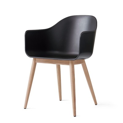 Harbour Dining Chair, Wooden Base, Plastic - Audo Copenhagen