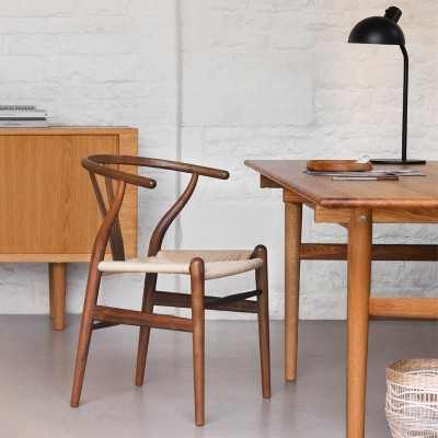 Silla CH24 Wishbone nogal de Carl Hansen