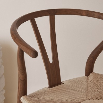 Cadeira CH24 Wishbone de nogueira por Carl Hansen Cadeira CH24 Wishbone de nogueira por Carl Hansen
