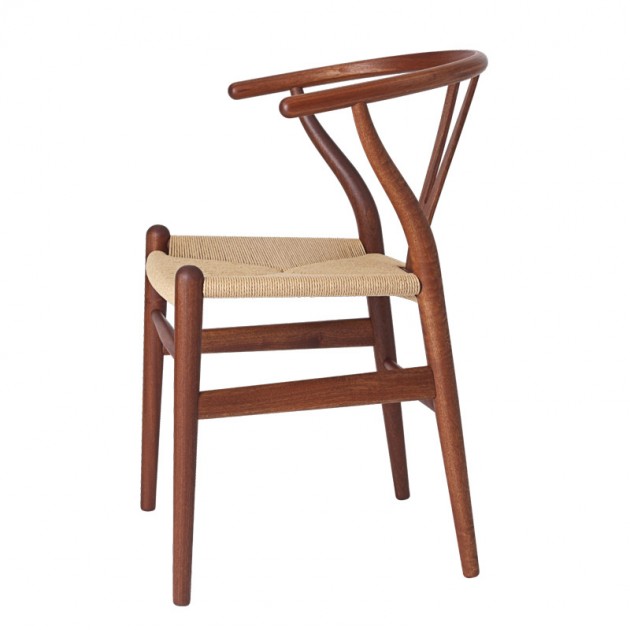 Perfil Silla CH24 Wishbone Caoba de Carl Hansen