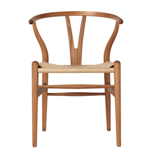 Silla CH24 Wishbone Teca de Carl Hansen