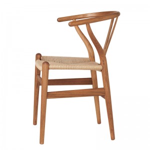 Perfil silla CH24 Wishbone Teca de Carl Hansen