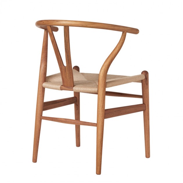 Respaldo silla CH24 Wishbone Teca de Carl Hansen