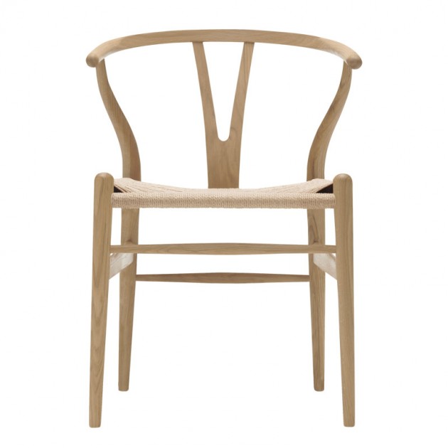 Silla CH24 Wishbone roble jabón de Carl Hansen