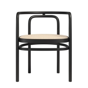 Silla PK15 en fresno lacado negro de Fritz Hansen Silla PK15 en fresno lacado negro de Fritz Hansen