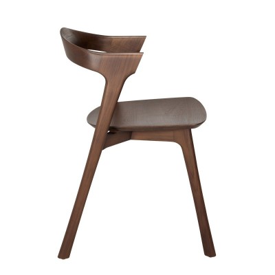 Perfil Silla Bok teca marrón oscuro de Ethnicraft