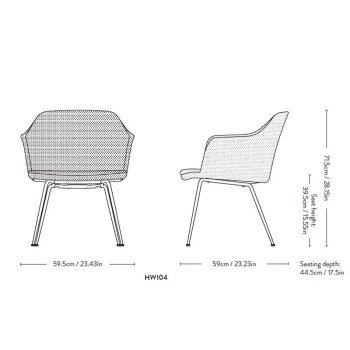 Fauteuil Rely HW104 de &tradition Fauteuil Rely HW104 de &tradition