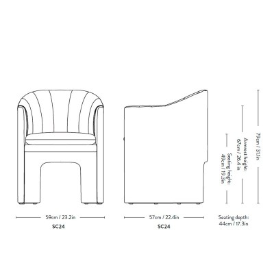 AndTradition, Chaise Mocassin SC24
