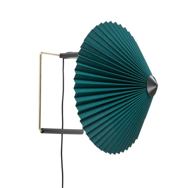 Matin Wall Lamp diámetro 30cm color green de HAY