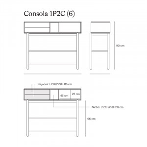 Medidas consola Corvo de Teulat