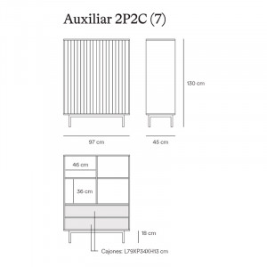 Medidas aparador Sierra auxiliar de Teulat