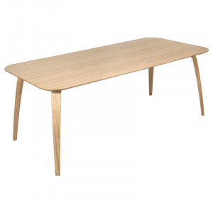 GUBI Dining Table Wood Rectangular roble semi mate de Gubi