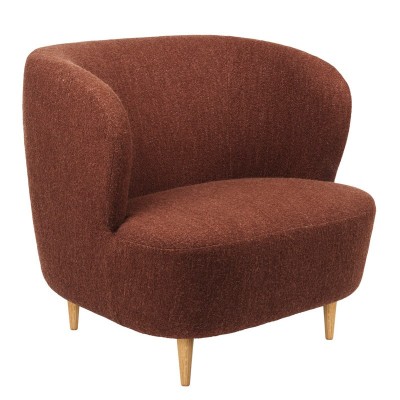 Fauteuil Stay avec pieds en bois en Gubi Fauteuil Stay avec pieds en bois en Gubi
