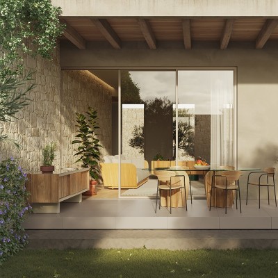 Punt Mobles, Atrium - Guarda-louça para exterior de madeira de teca