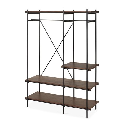 Ethnicraft, coat rack with shelves Oscar