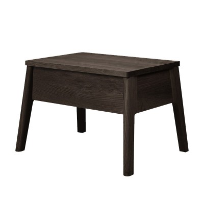 Ethnicraft, Air oak brown varnished bedside table Ethnicraft, Air oak brown varnished bedside table
