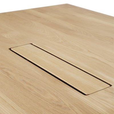 Geometric meeting table, natural oak - Ethnicraft